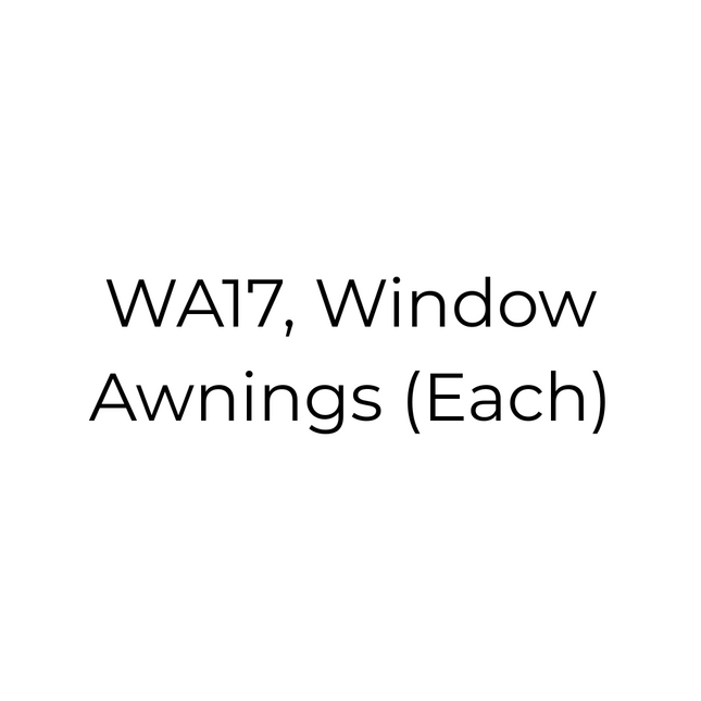 WA17, Window Awnings (Each)