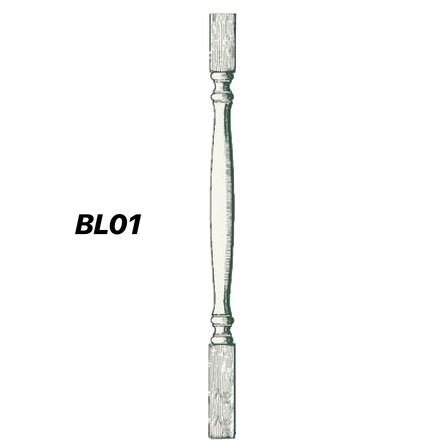 43 x 43mm x 1m Standard Balusters