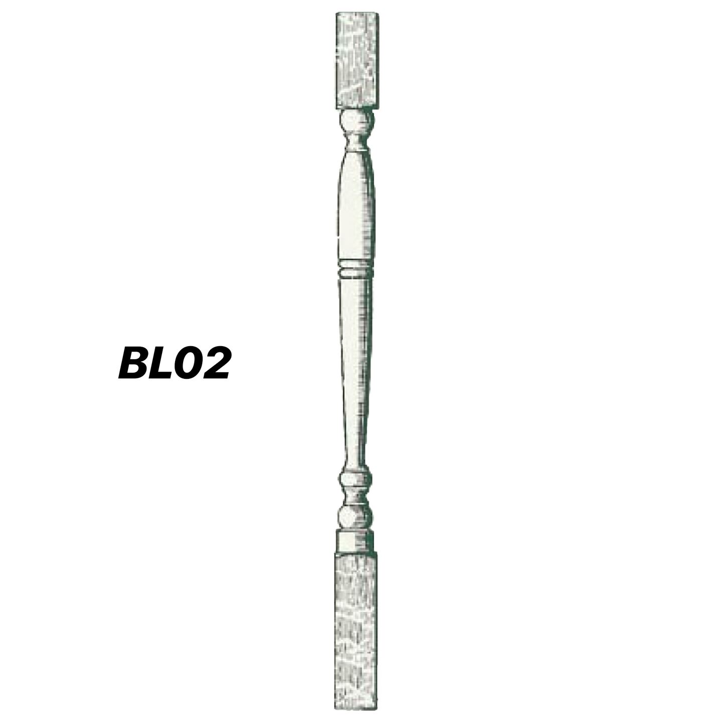 43 x 43mm x 1m Standard Balusters