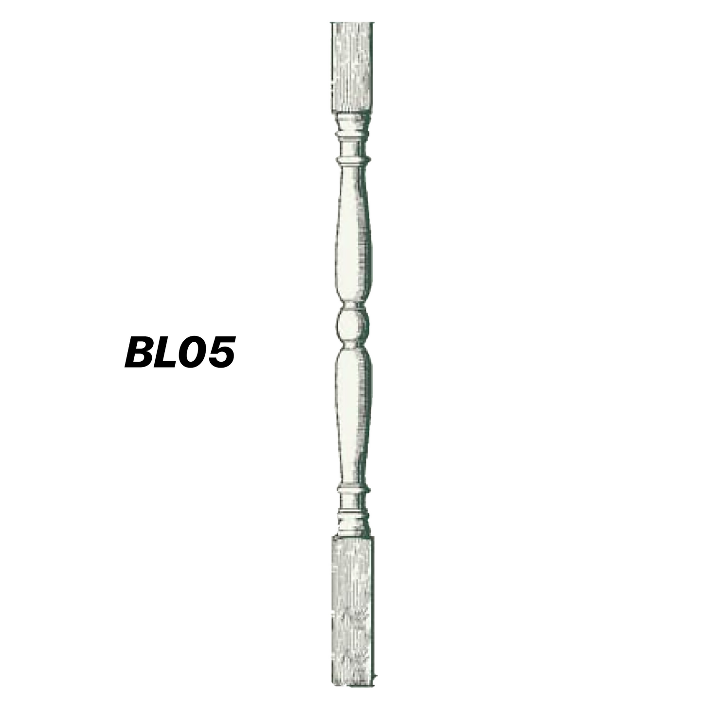 43 x 43mm x 1m Standard Balusters