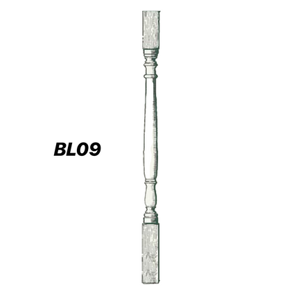 BL09, Balusters, Turned, 1000 x 42 x 42mm