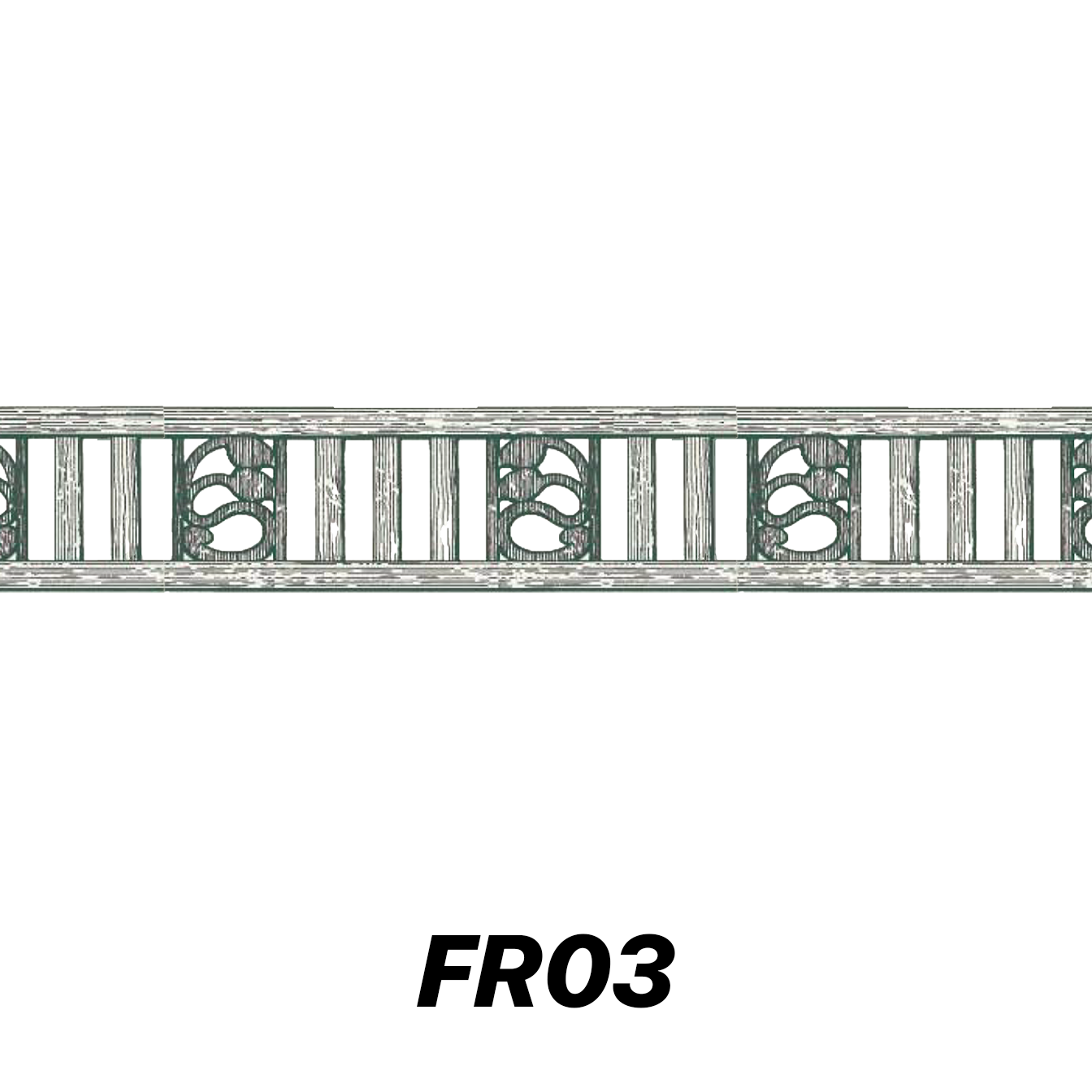 FR03, 300mm high with M16 motifs - (2.0m minimum order)