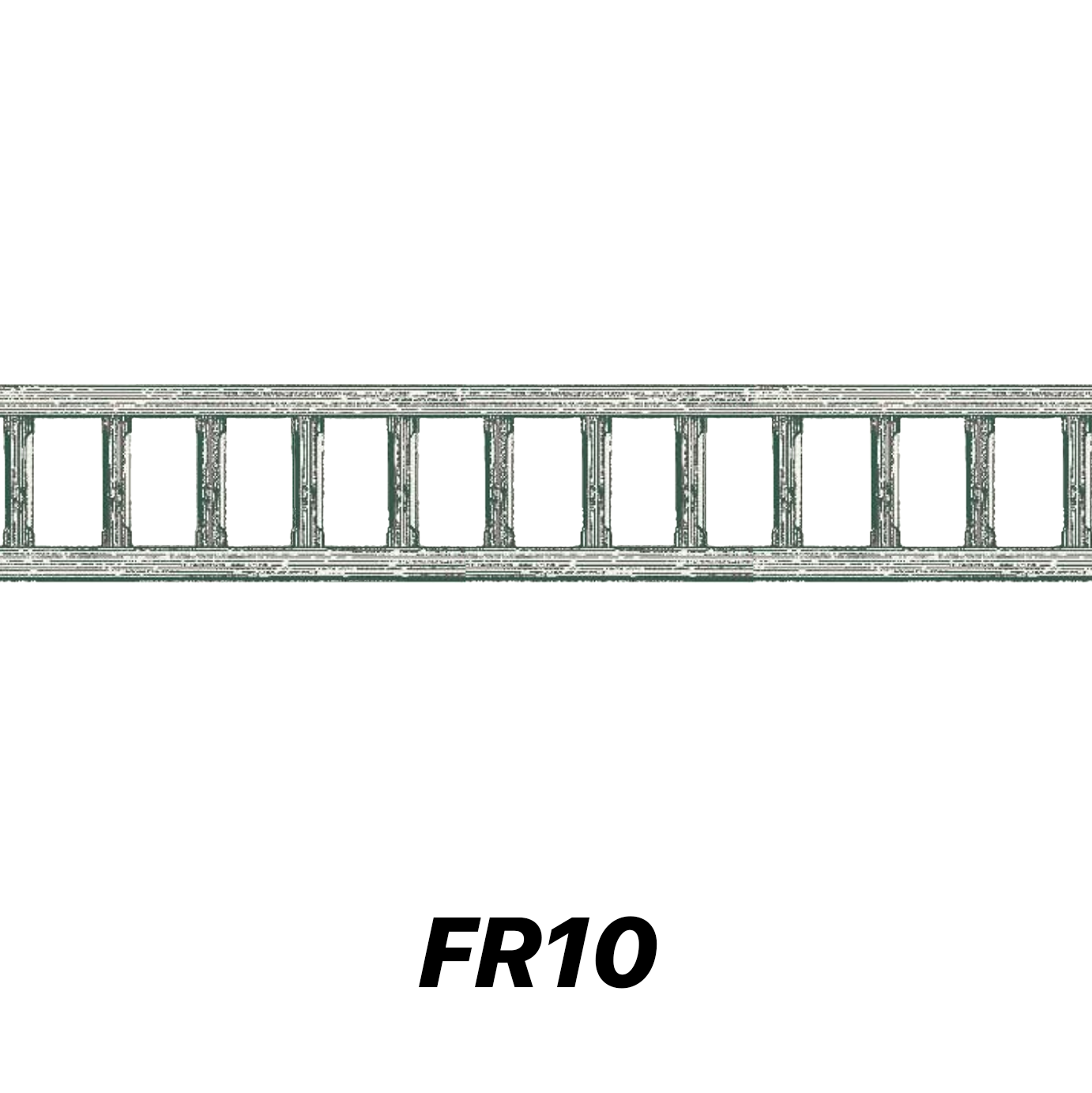FR10, 300mm high with chamfered spindles