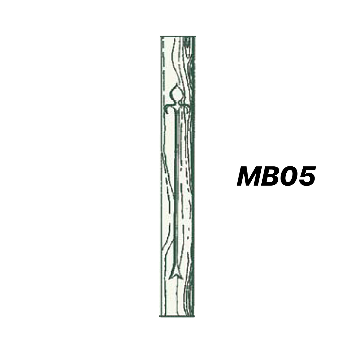 FR04, 300mm high with slats & motifs (select any motif MF01 - MF12)