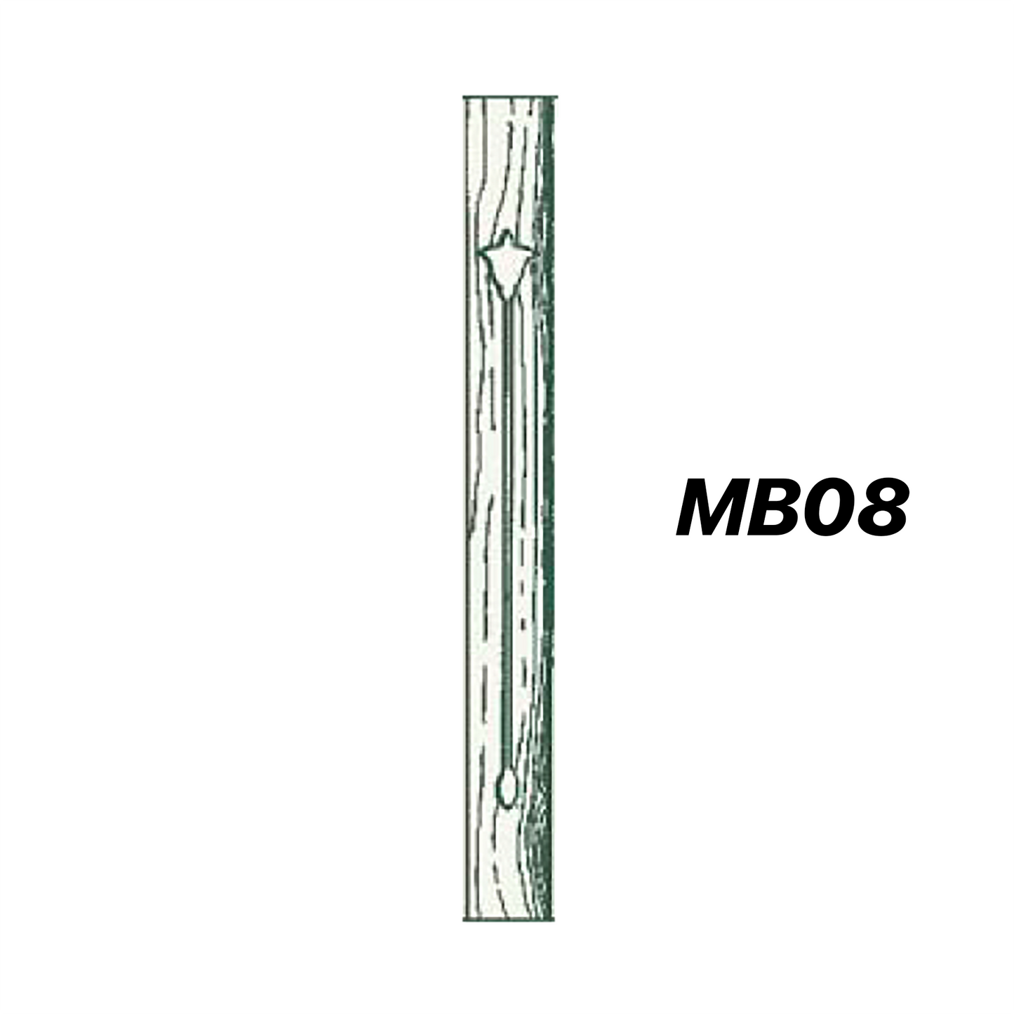 FR04, 300mm high with slats & motifs (select any motif MF01 - MF12)