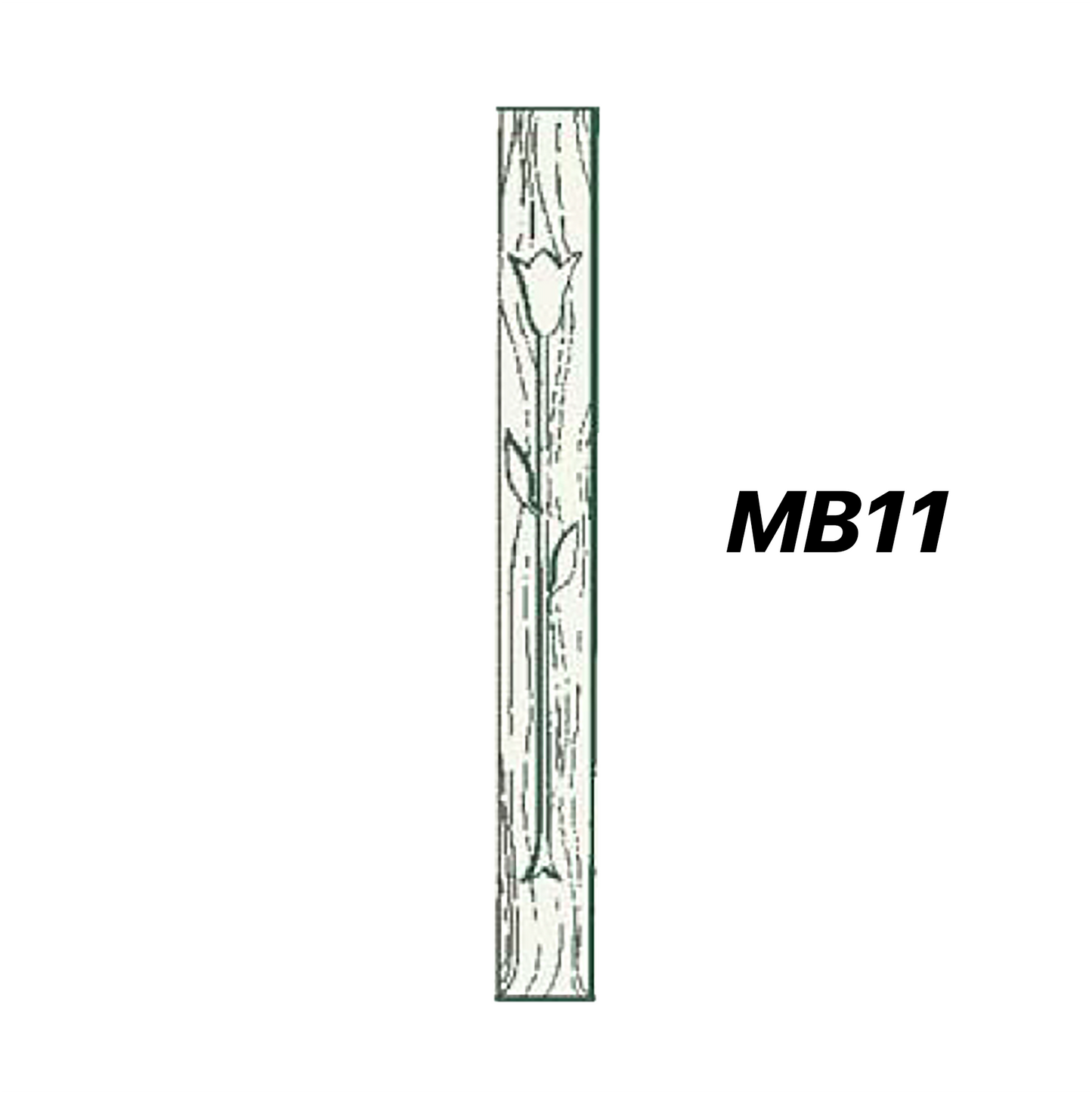 FR04, 300mm high with slats & motifs (select any motif MF01 - MF12)