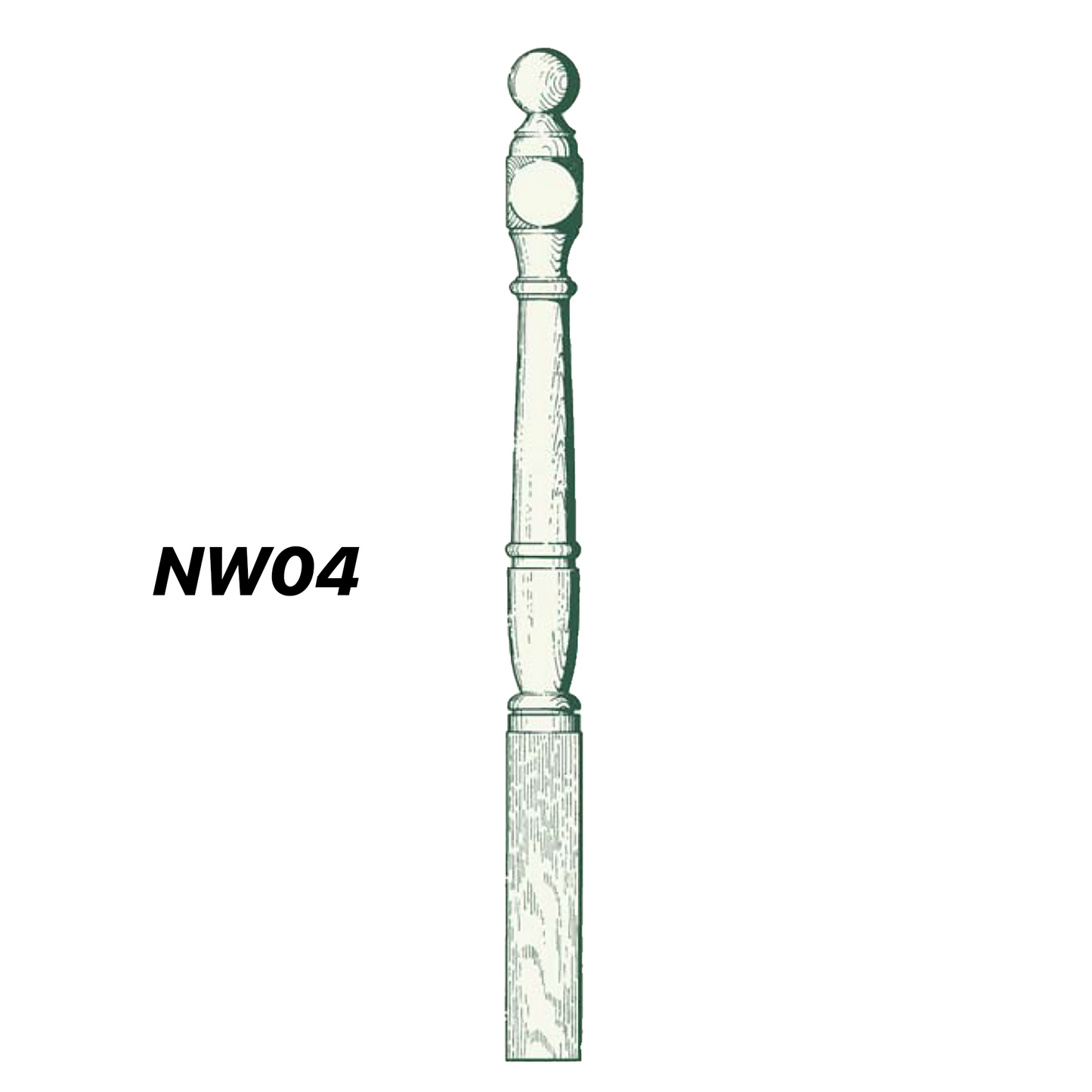 NW04, Newel Posts in LOSP Pine