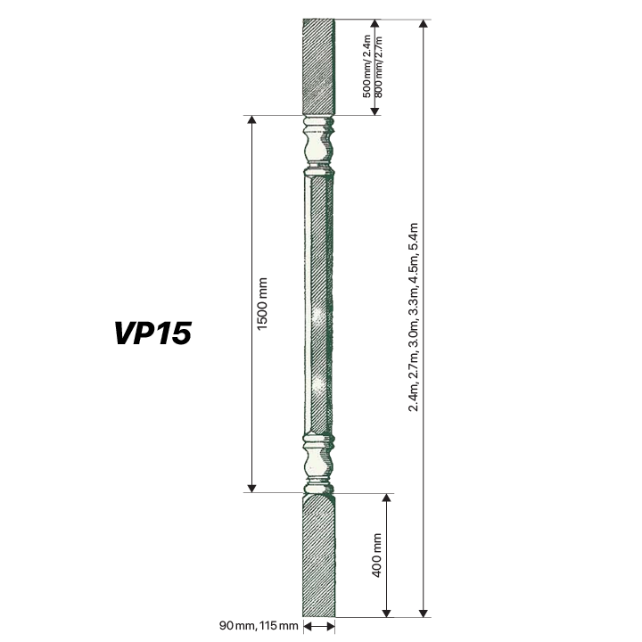VP15, Verandah Posts in LOSP Pine